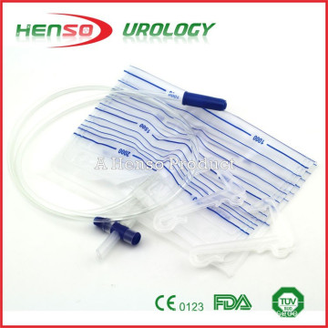 Urine Drainage Bag with Plastic Hanger